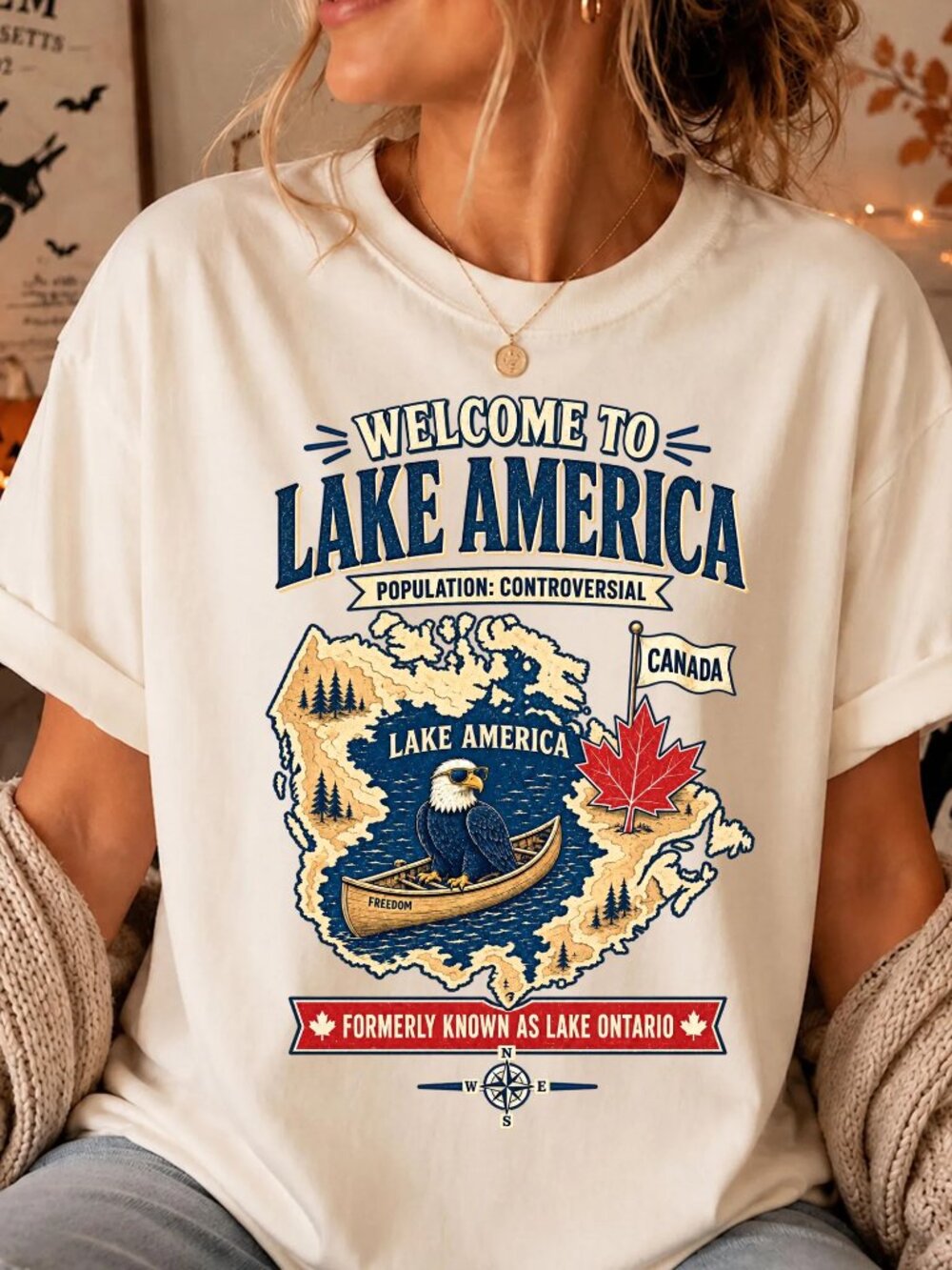 Welcome to Lake America Political Satire Shirt